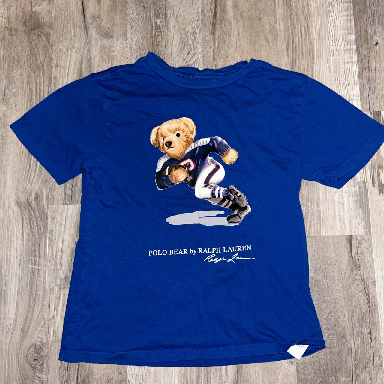 Polo Ralph Lauren KIDS Blue Polo Bear Football