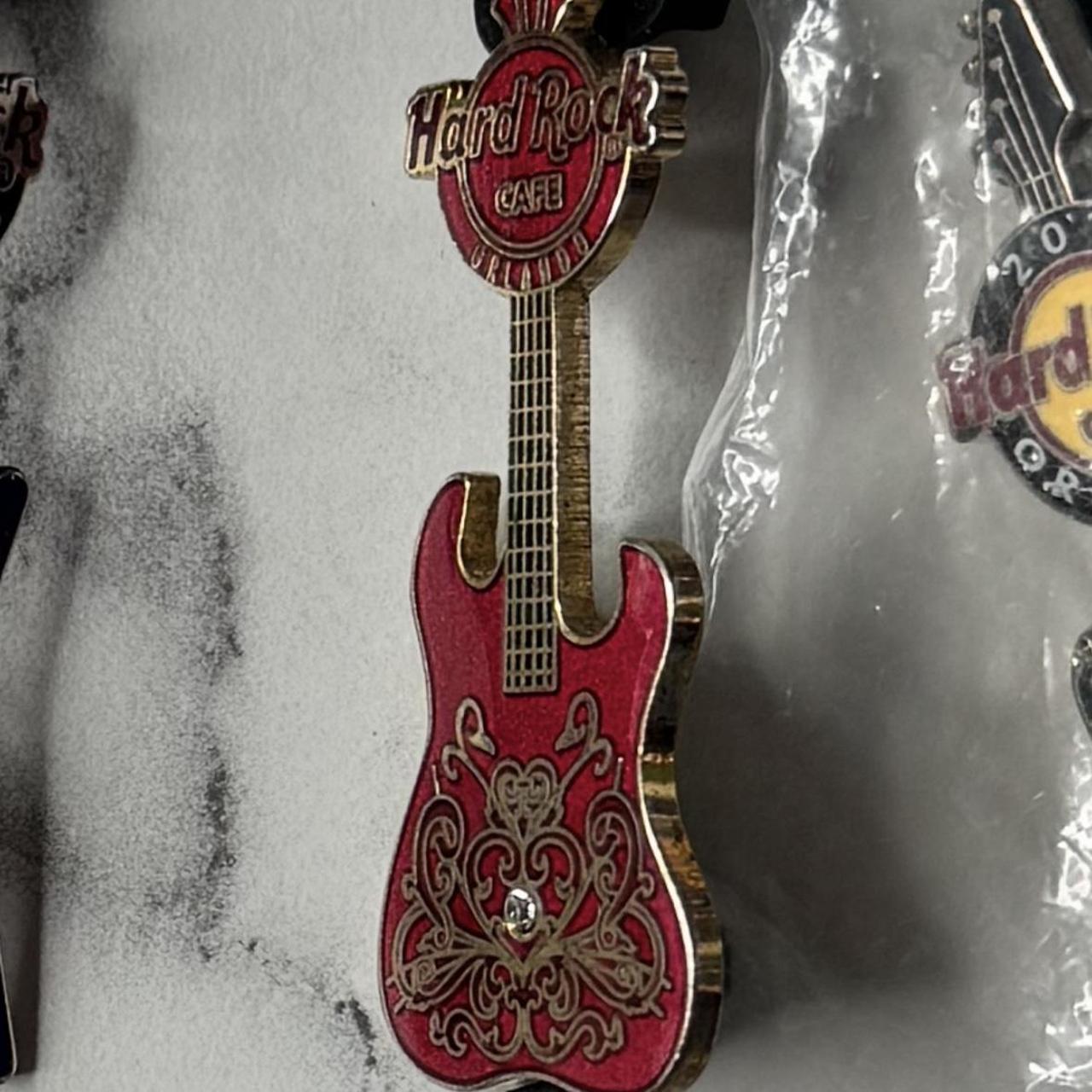 Hard Rock Cafe Guitar Pin Lot Bundle 7 Piece Multi... Depop