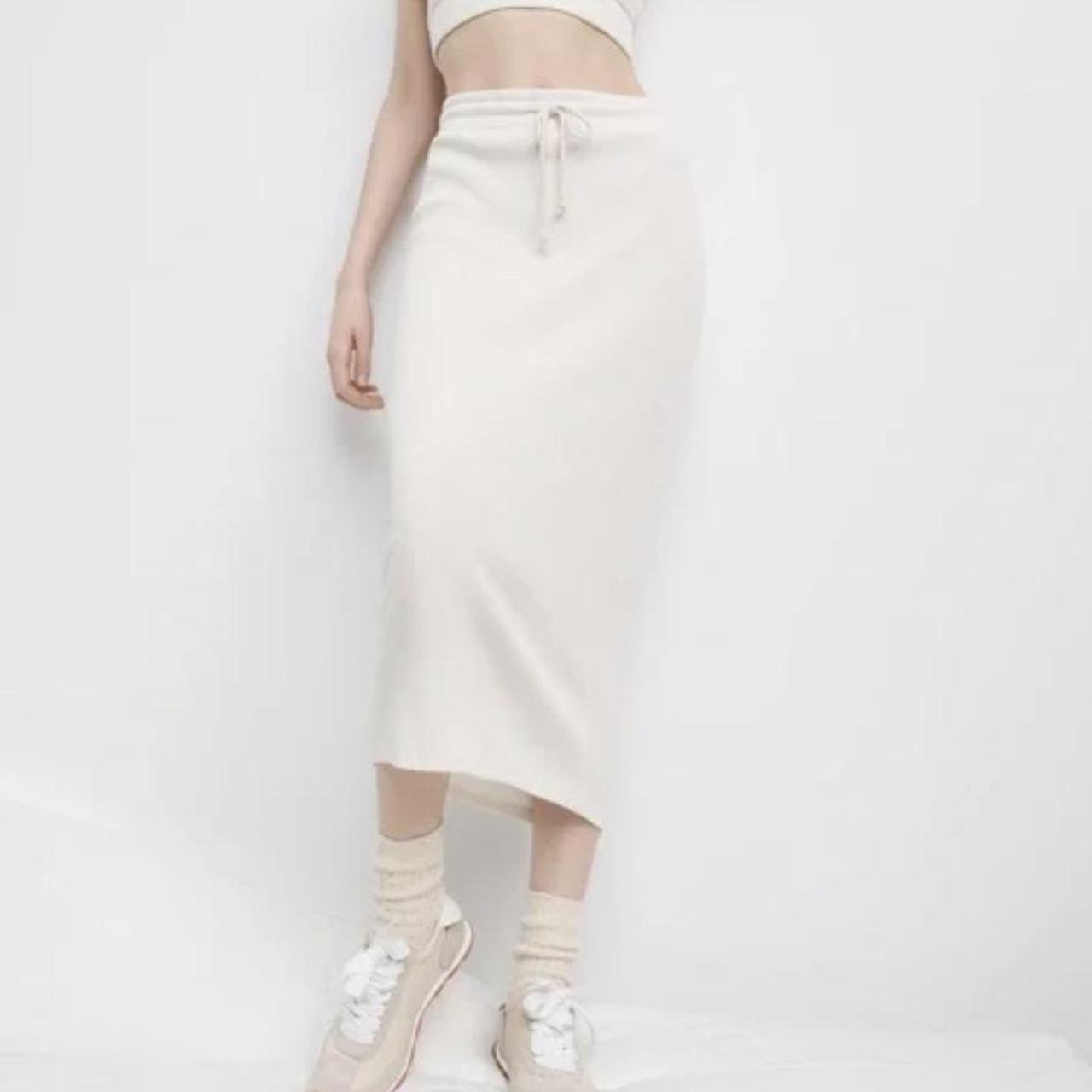 Zara drawstring skirt sale