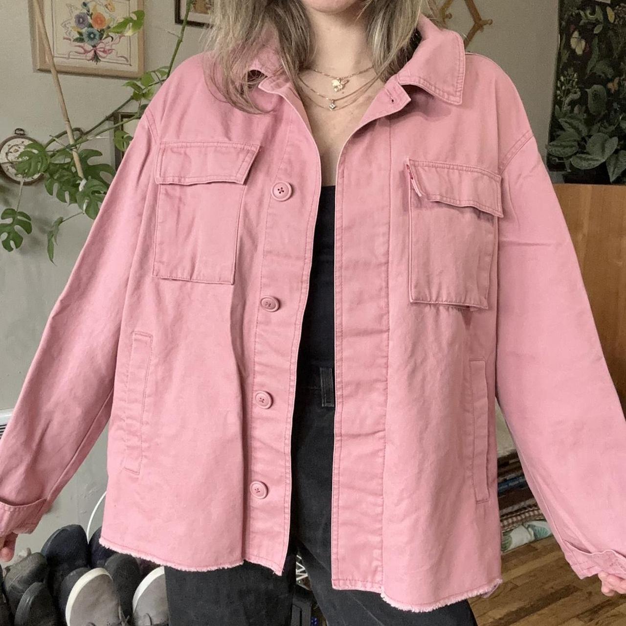 Levi's Women's Pink Jacket Depop