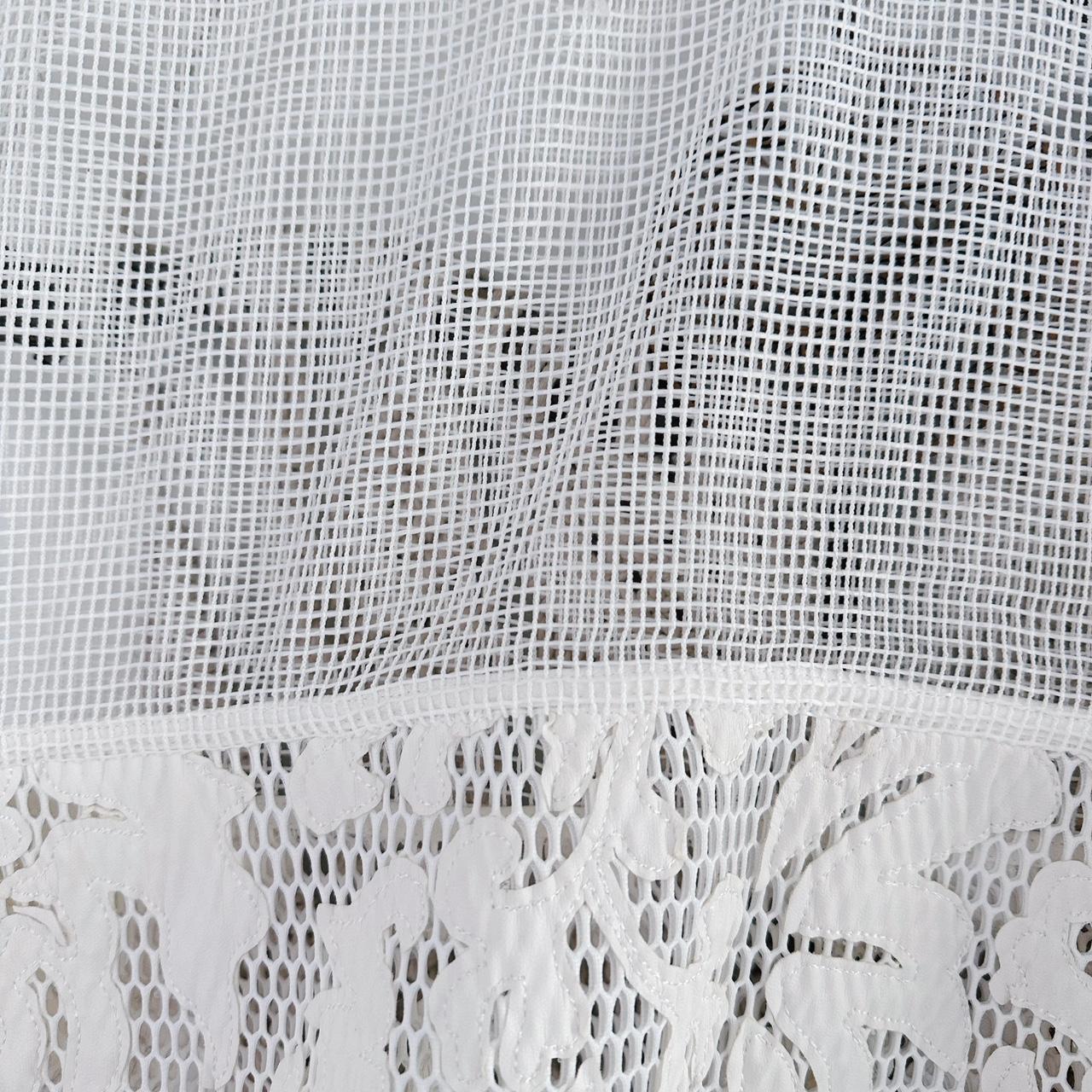 ZALORA White mesh top Size S 6-10 - Depop