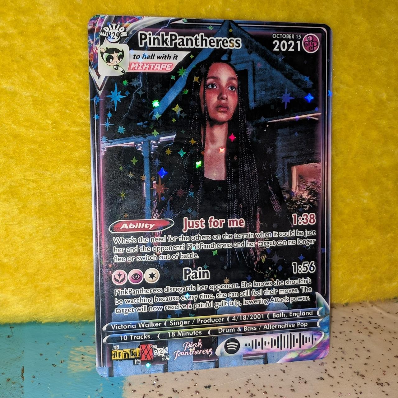 PinkPantheress Holographic Trading Card Set !!ALL | Depop