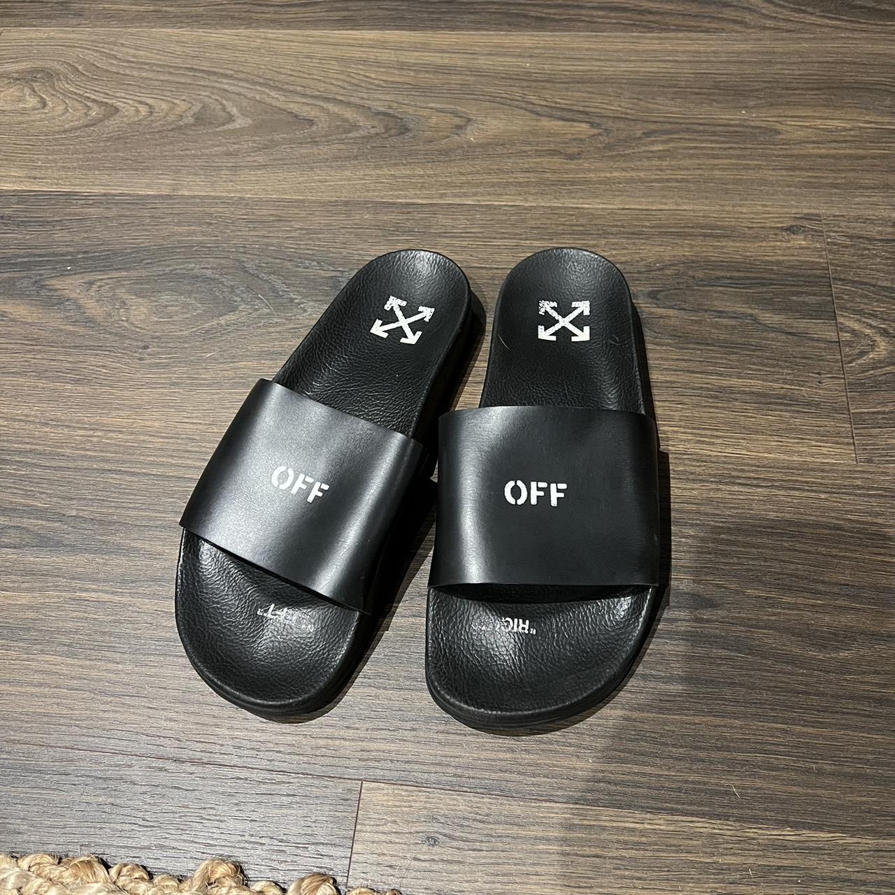 off white sliders pink