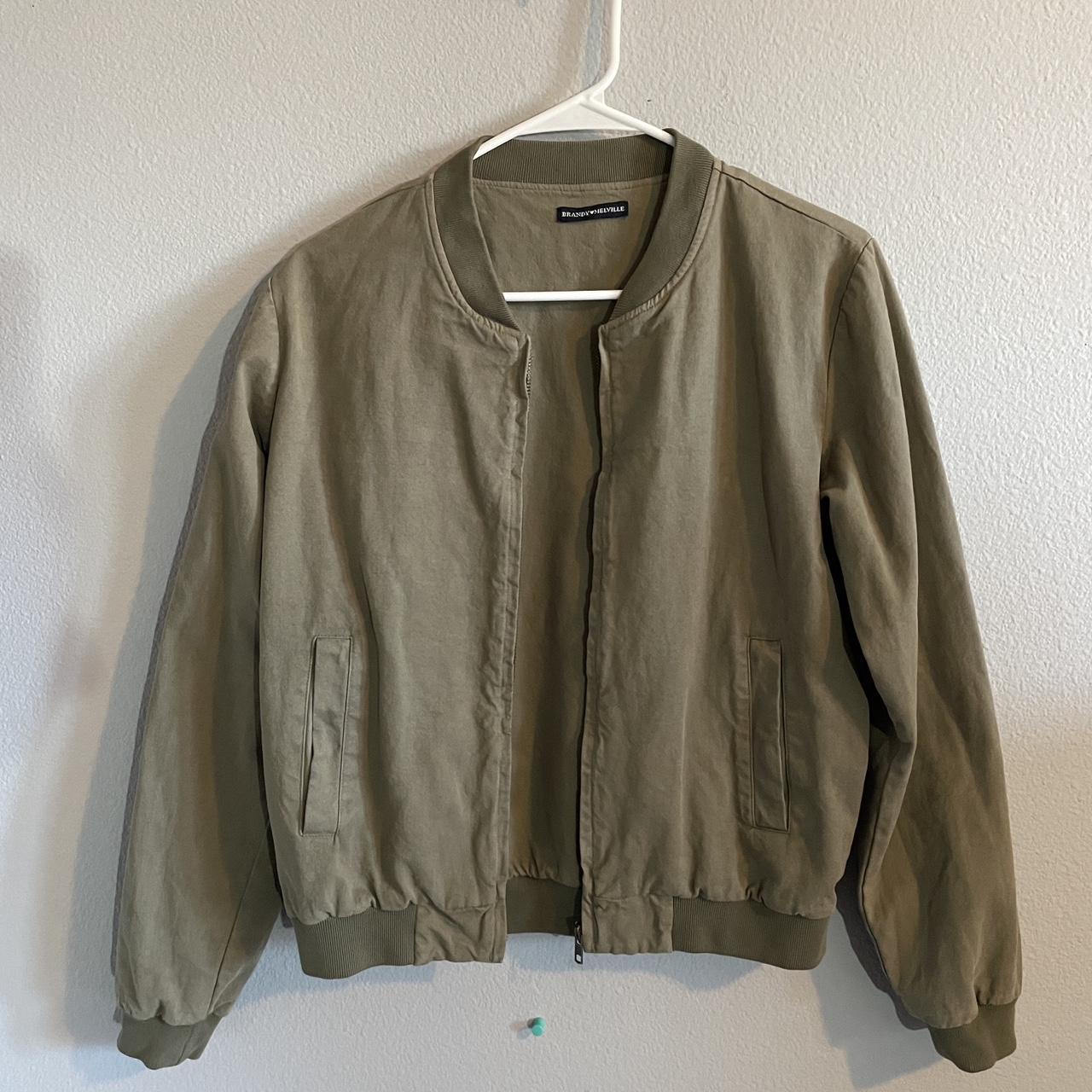 Brandy melville-bomber-jacket - Depop