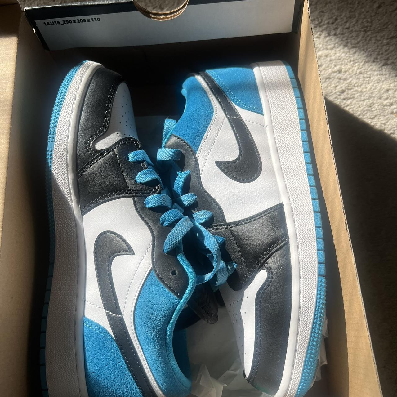 Low Laser Jordan 1s Laser Blue Low Top Jordan 1s Great Condition