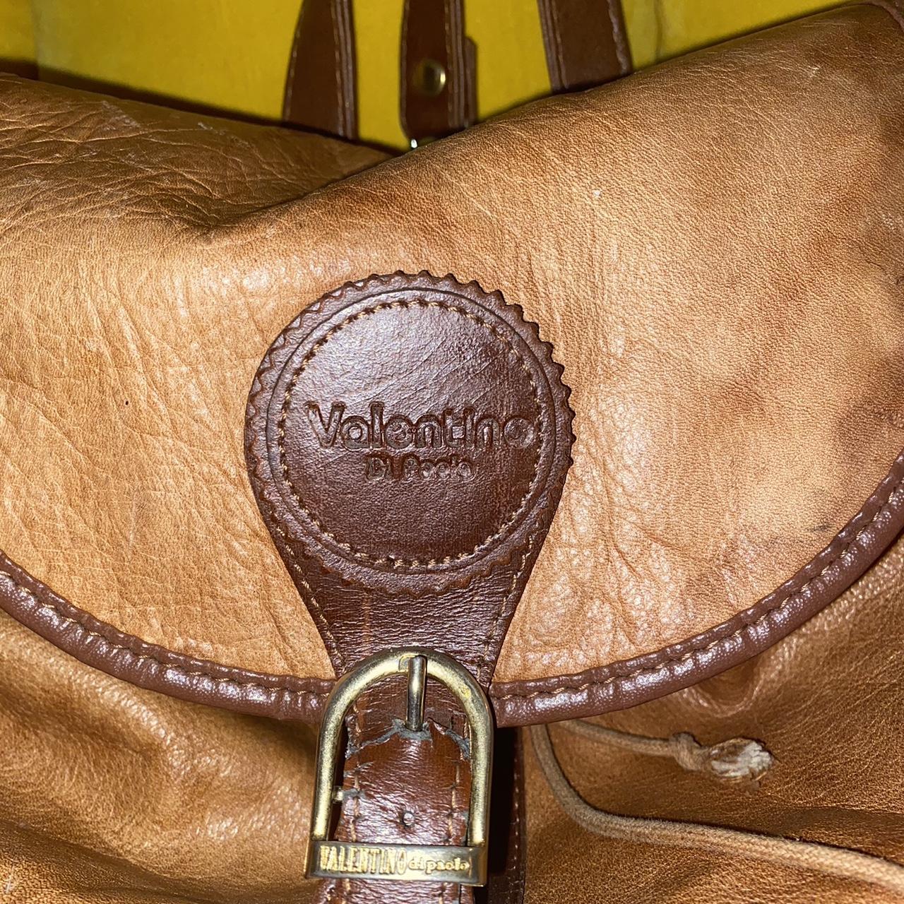 Vintage Valentino Di Paola Made in Italy Brown Leather 