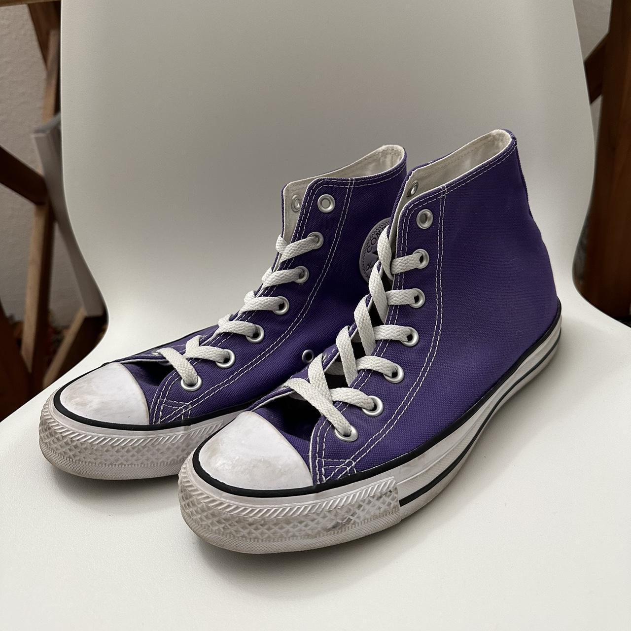 Dark purple converse on sale womens