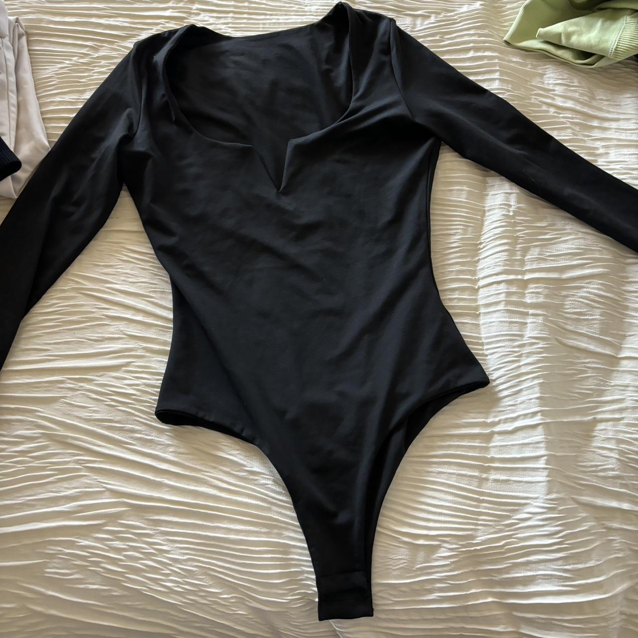 Mesh Black Skims bodysuit. Size Large. Like new only - Depop