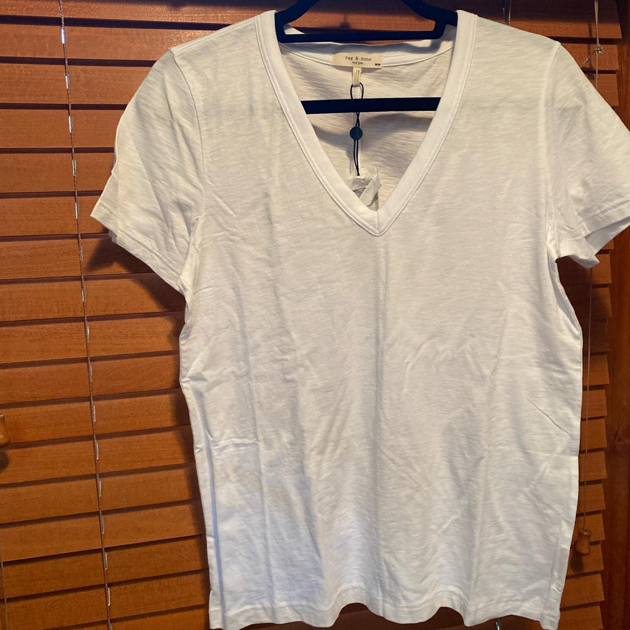 V Neck Tee Rag And Bone White Tee Slub Vee Rag And Bone V Neck Tee