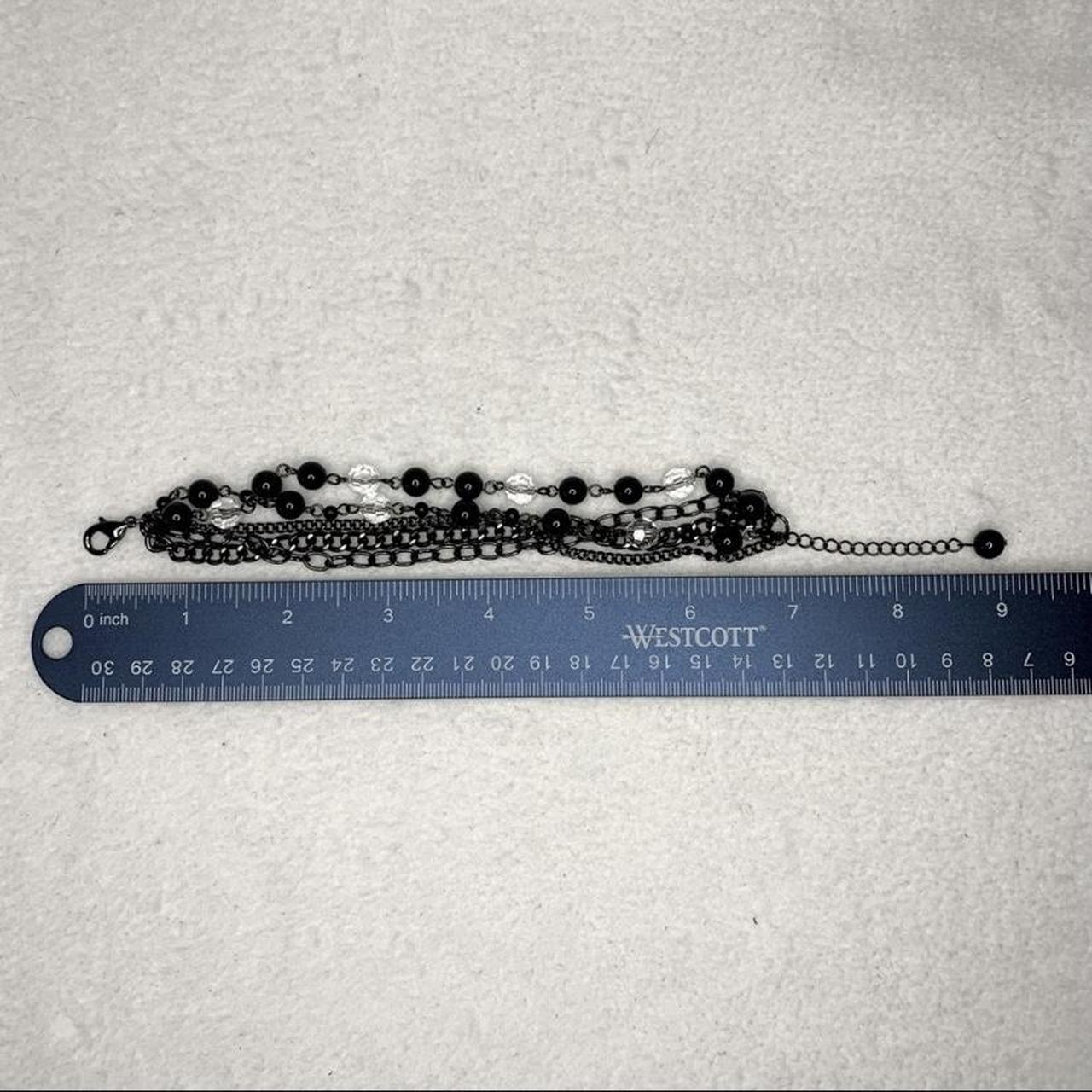 Women's Bracelet - Black – Multi Stranded Chains … - image 3