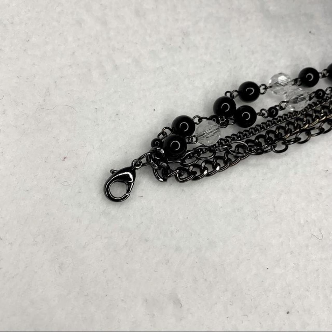 Women's Bracelet - Black – Multi Stranded Chains … - image 5