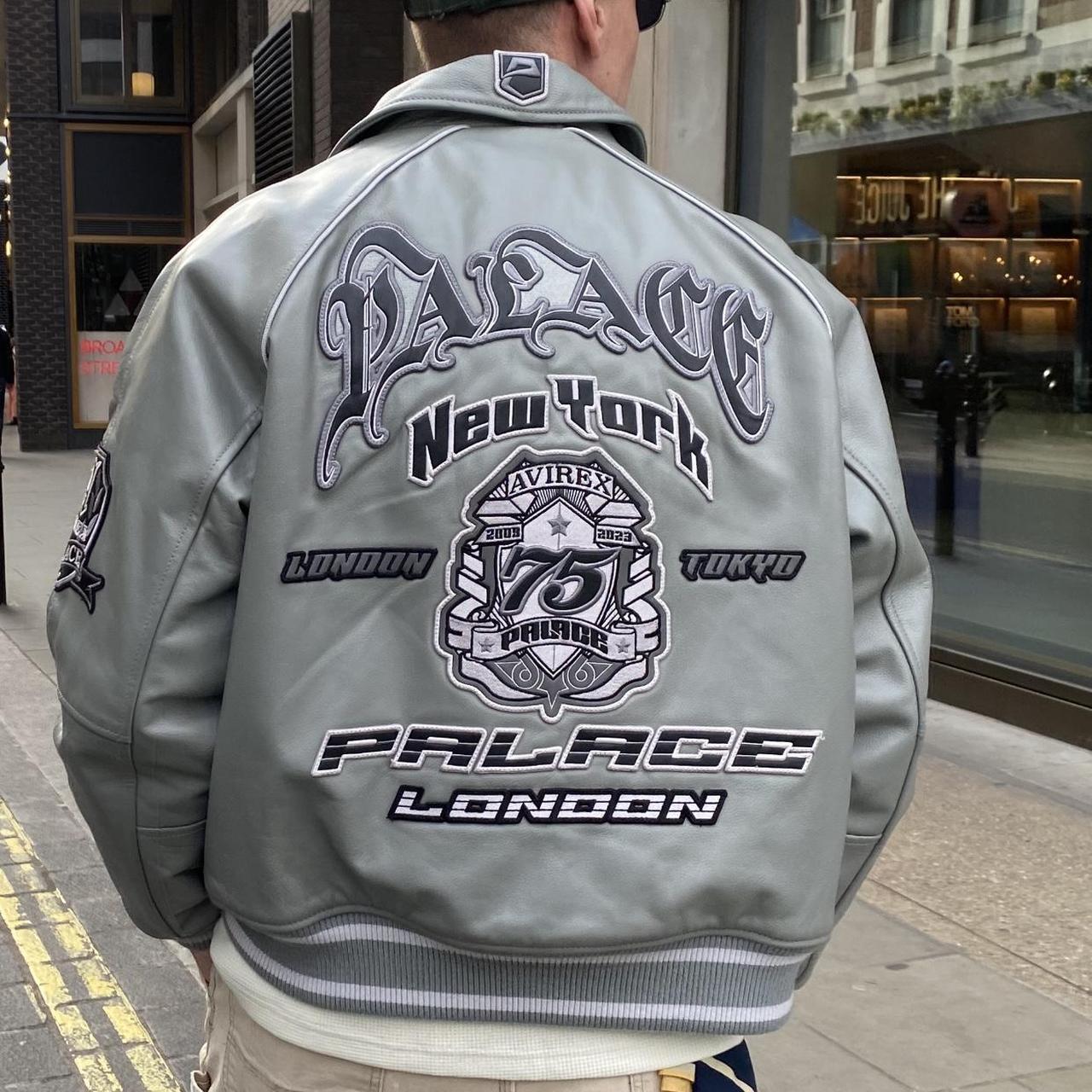 Avirex x Palace leather jacket , size L 2023 | Depop Avirex x Palace leather jacket , size L 2023 | Depop