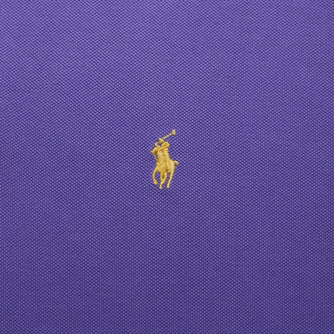 Polo Ralph Lauren Men's Purple and Yellow Polo-shirts | Depop