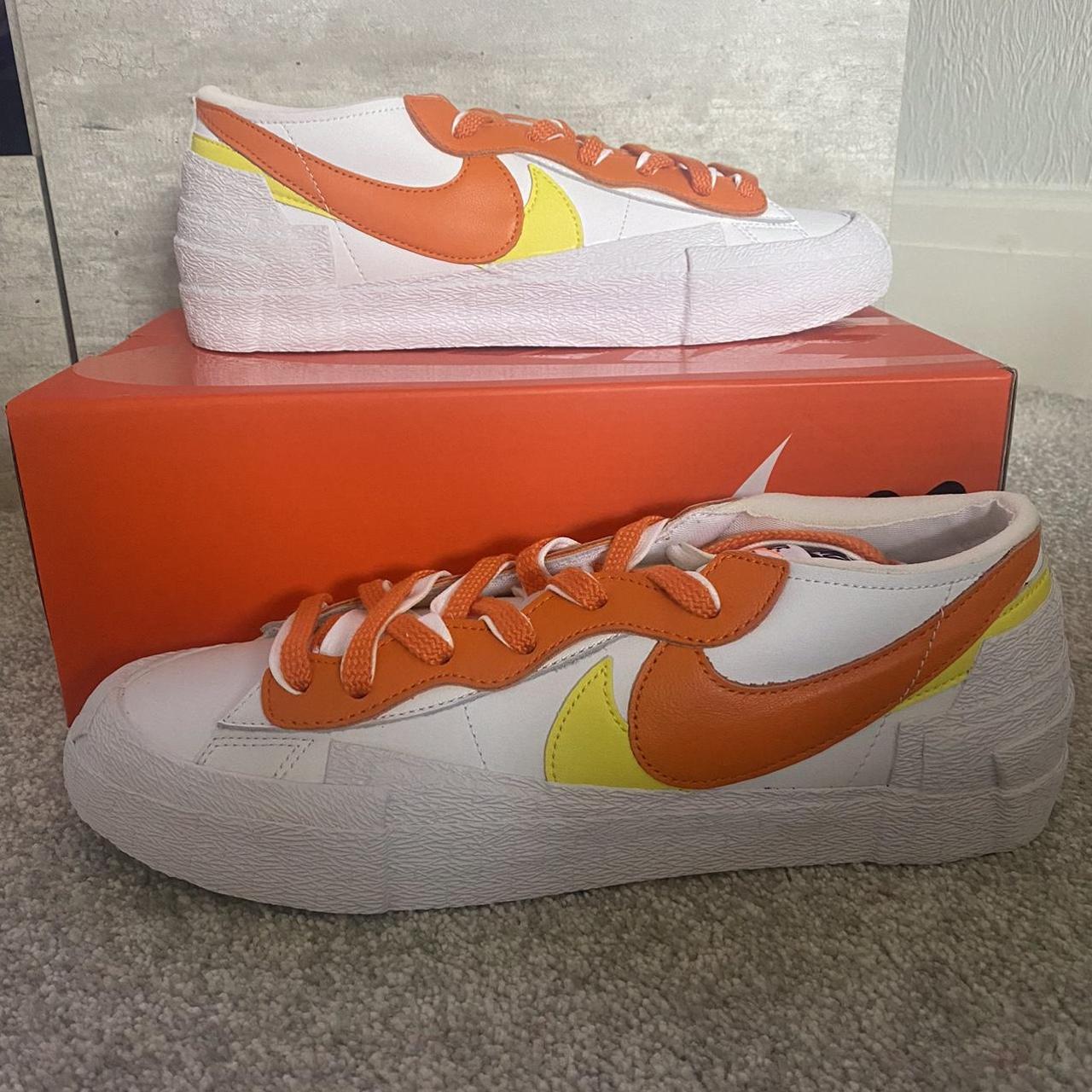 sacai white magma orange