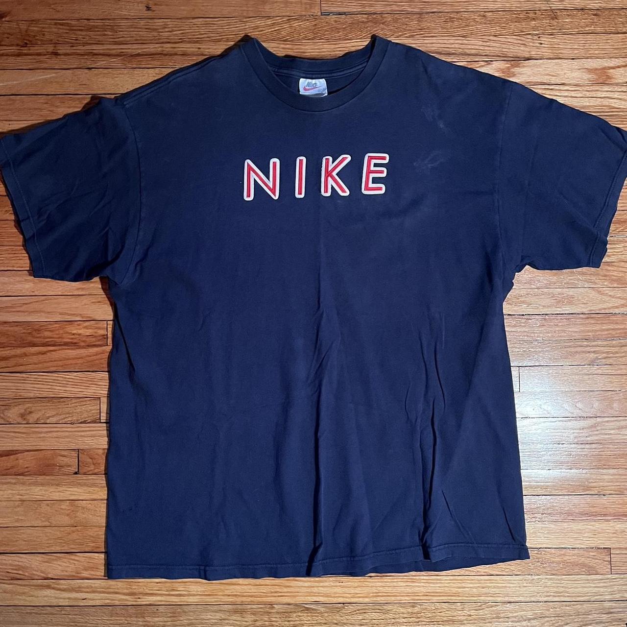 90s/00s vintage y2k Nike shirt, made in USA, light... - Depop