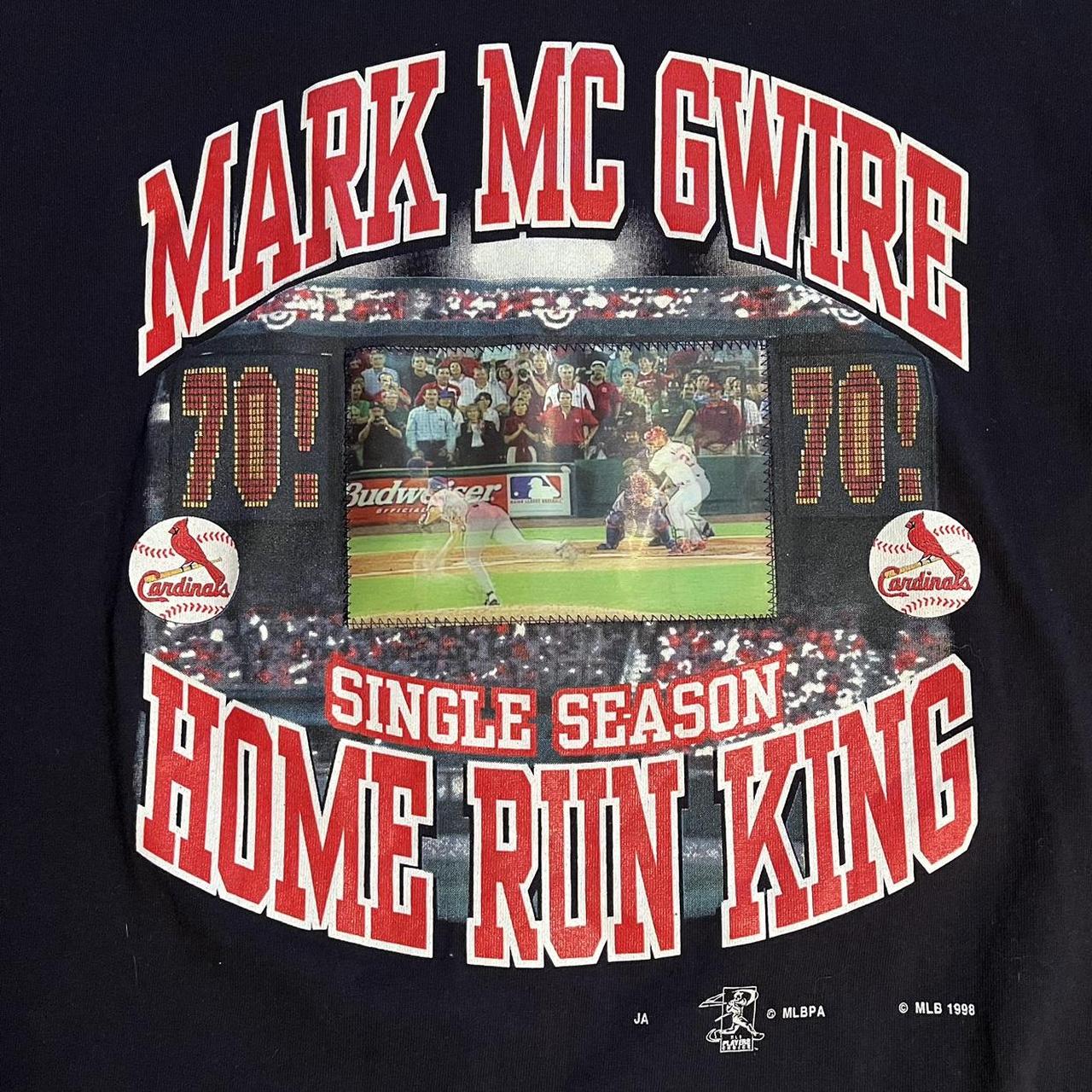 Vintage 1998 Mark Mcgwire Home Run Tour T-Shirt in - Depop