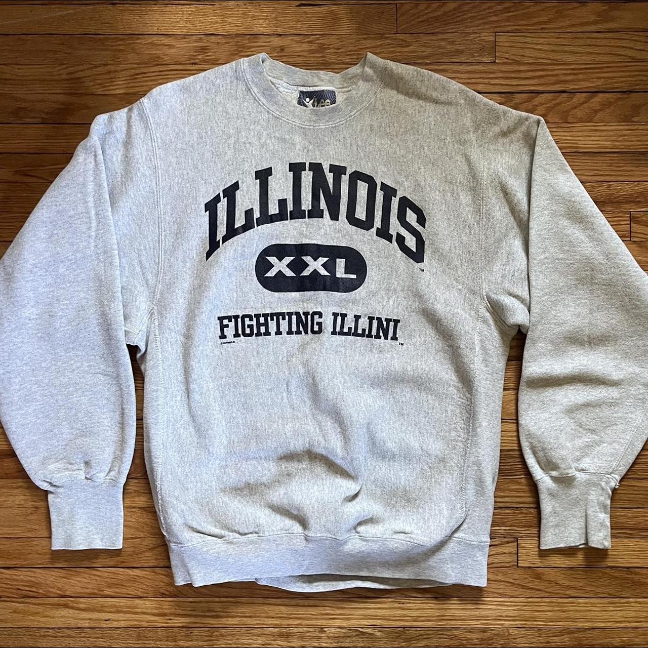 90s vintage Illinois Fighting Illini Lee cross grain...