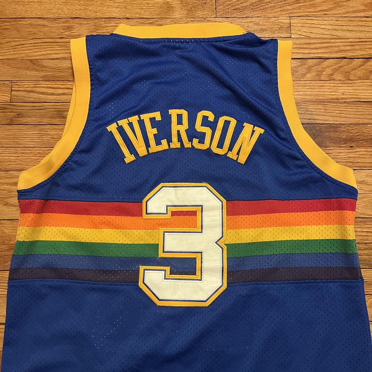 Vintage Nuggets Allen Iverson Jersey NEW WITH - Depop