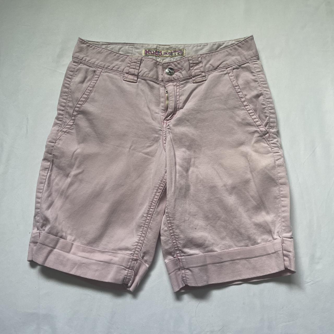 Vintage Pink corduroy 200s jorts, women's size Depop