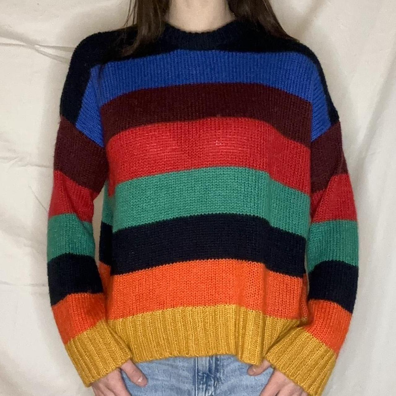 Urban outfitters clearance multi colored sweater