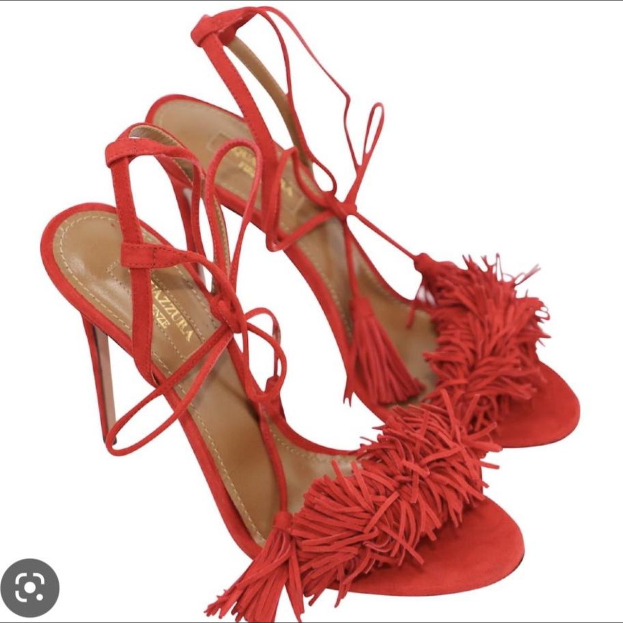 Aquazzura wild thing red shoes size 42 Brand new in box Depop