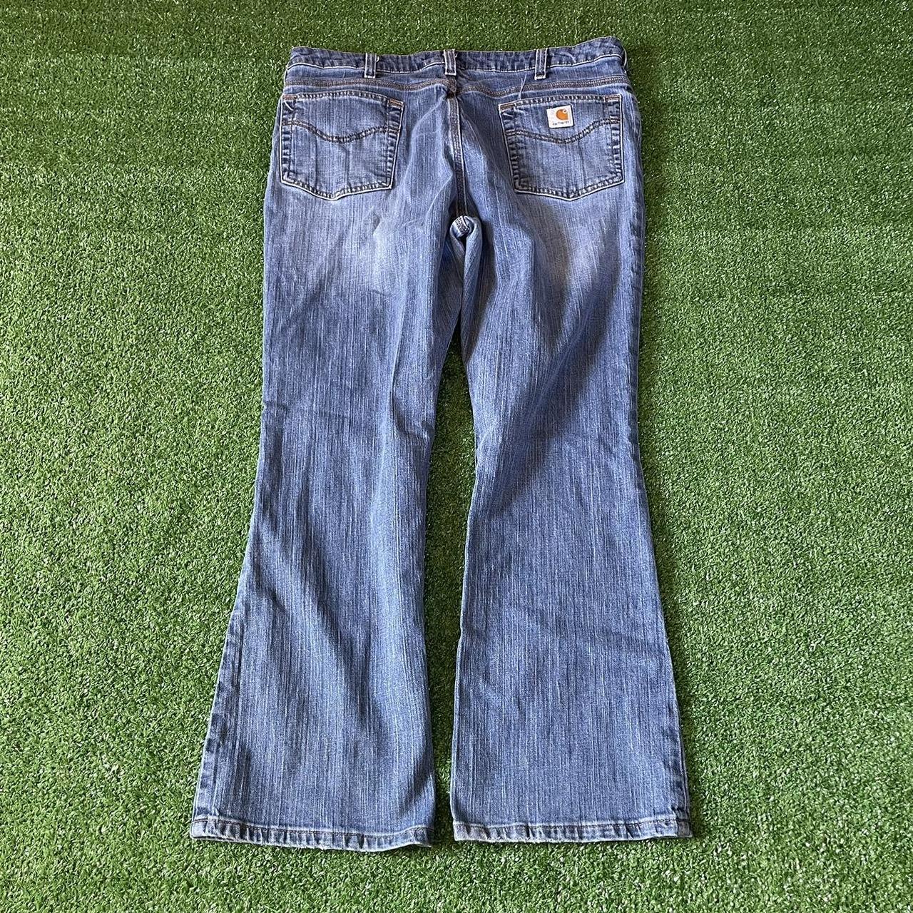 Carhartt Women's Blue Jeans Depop