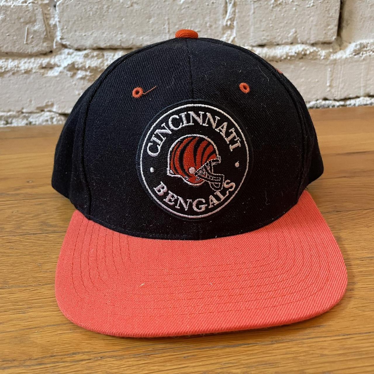 Vintage Cincinnati Bengals Script Hat Adult 7 1/2 - Depop