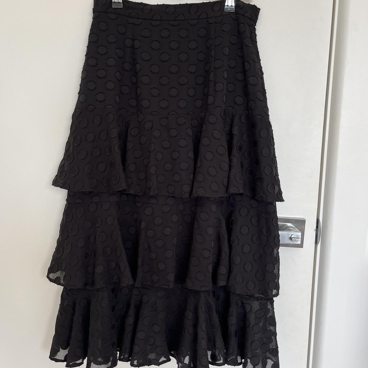 SHEIKE black tiered skirt Size 10 Great for work or... - Depop