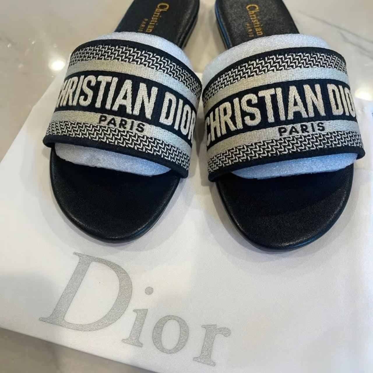 Slippers Christian dior sandal only worn once. In... - Depop