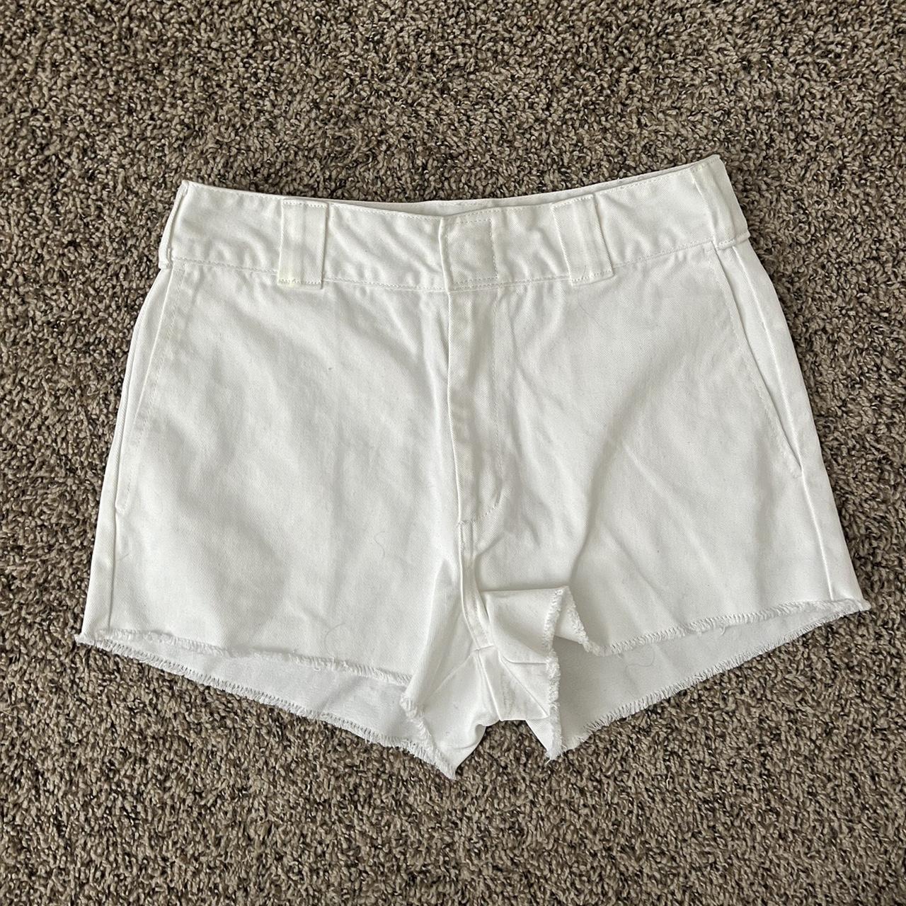 White Dickies Shorts! - inside clip that makes the... - Depop