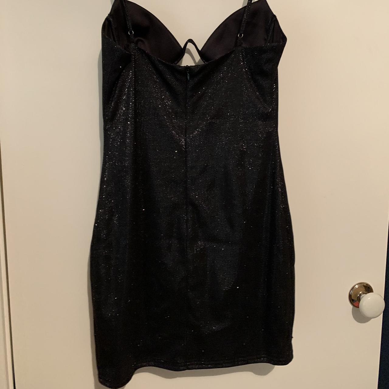 BABY BOO - Mya black sparkle mini dress - Depop