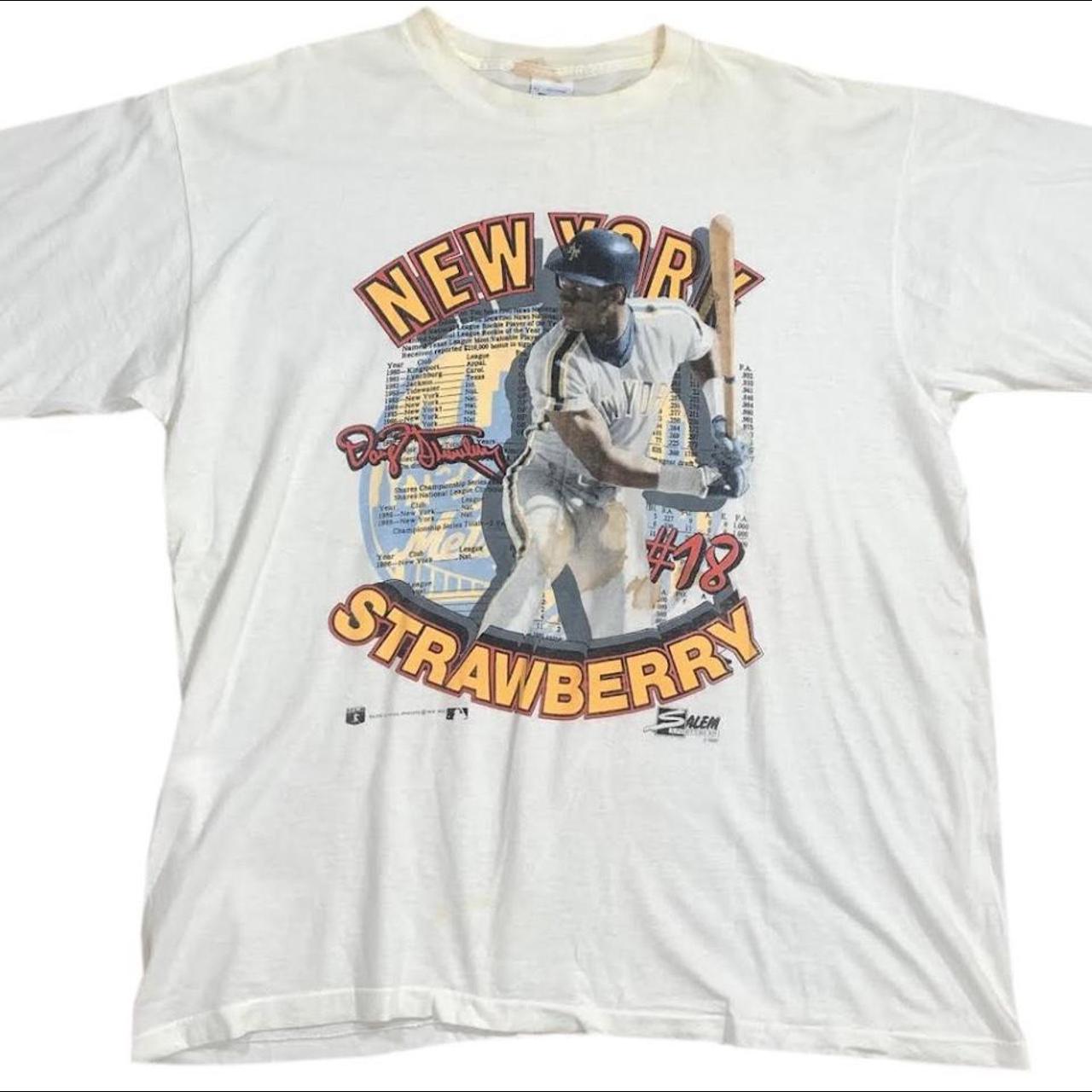 1989 New York Mets Darryl Strawberry T-Shirt Size Small, Salem Sportswear