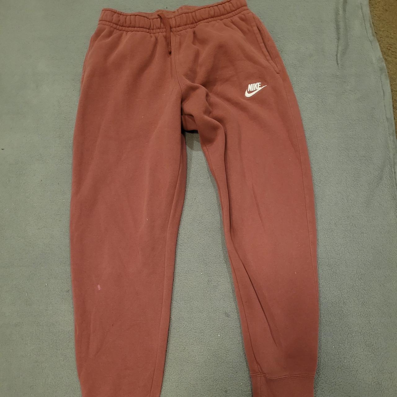 mens nike sweatpants red