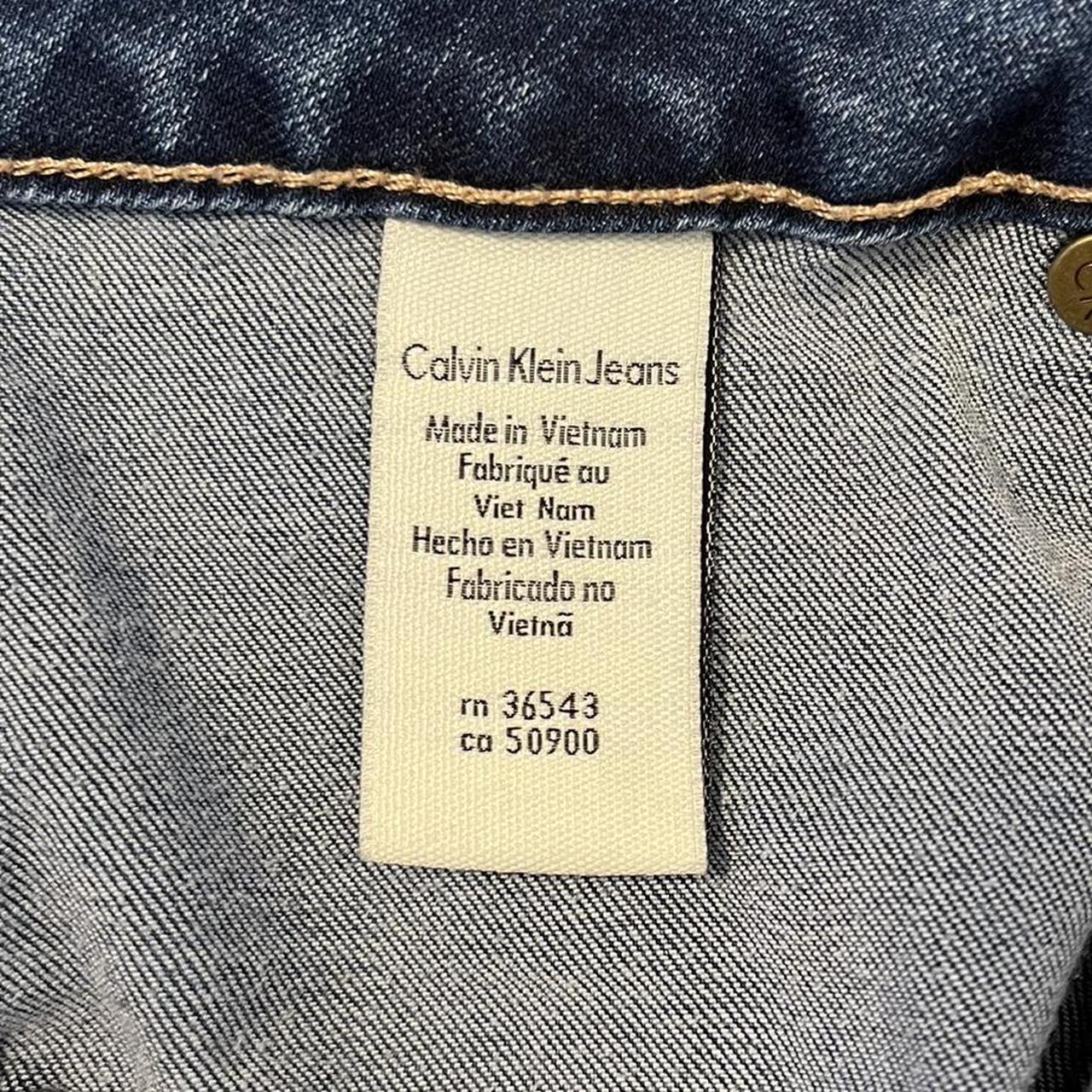Calvin Klein Jeans Men's Navy and Blue Jeans | Depop