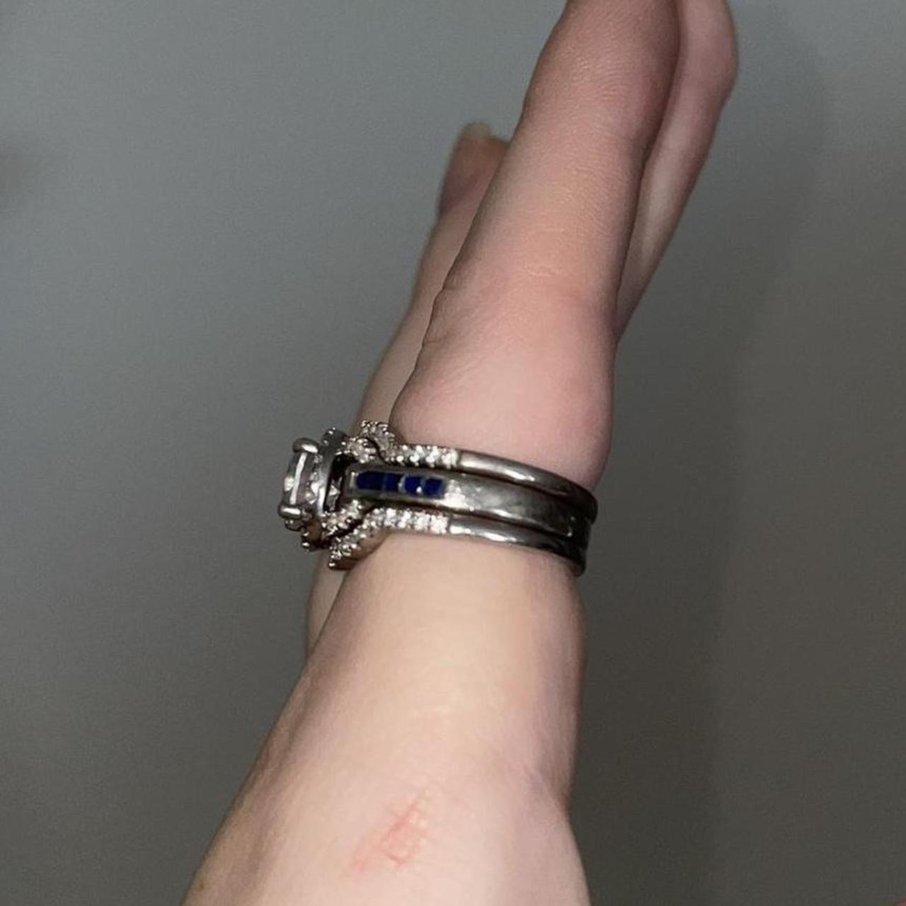 Women's Ring - Silver – 3 silver stackable ring s… - image 7