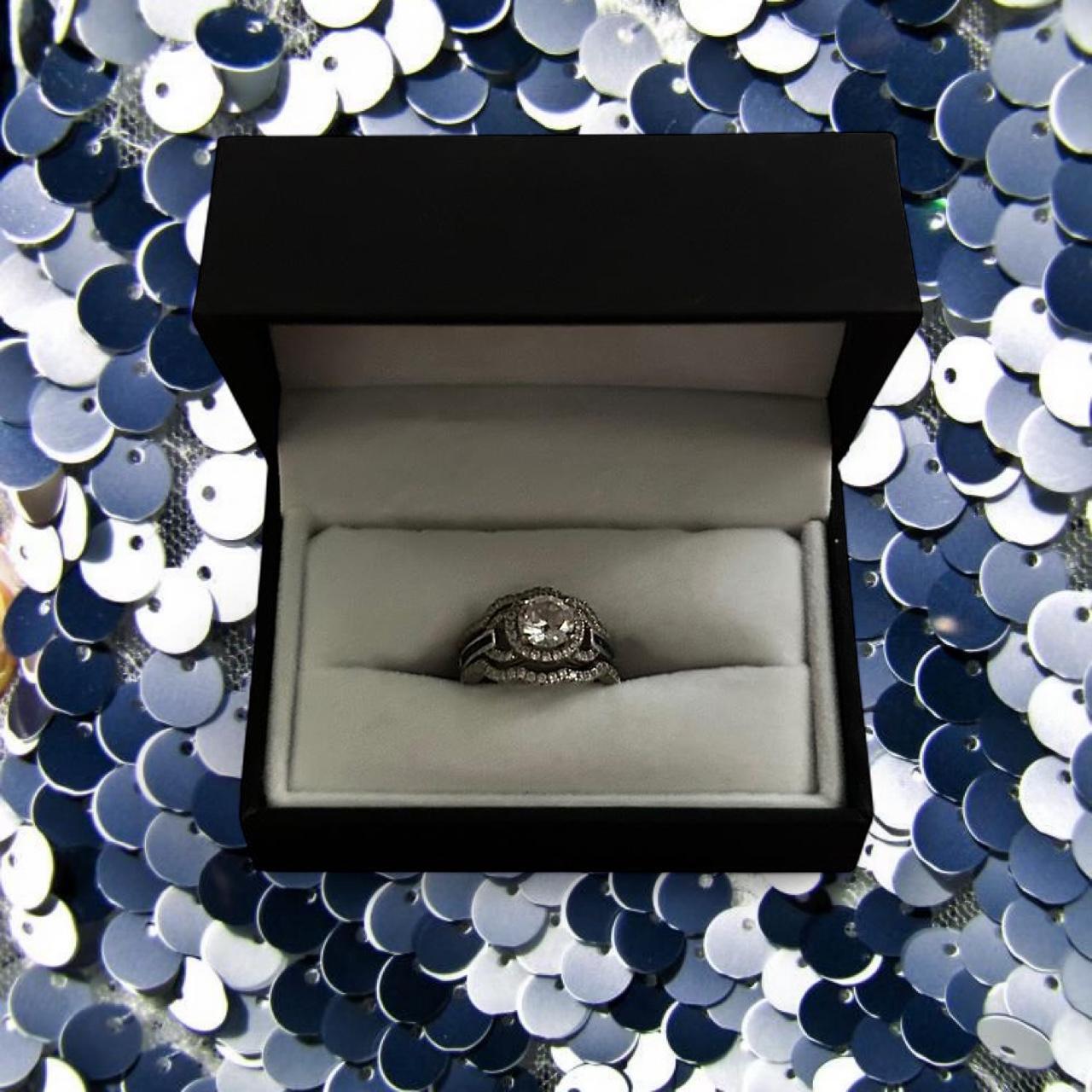 Women's Ring - Silver – 3 silver stackable ring s… - image 1