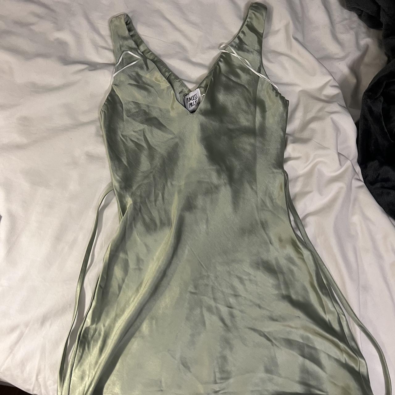 REPOP: Super cute sage green princess Polly dress. I... - Depop