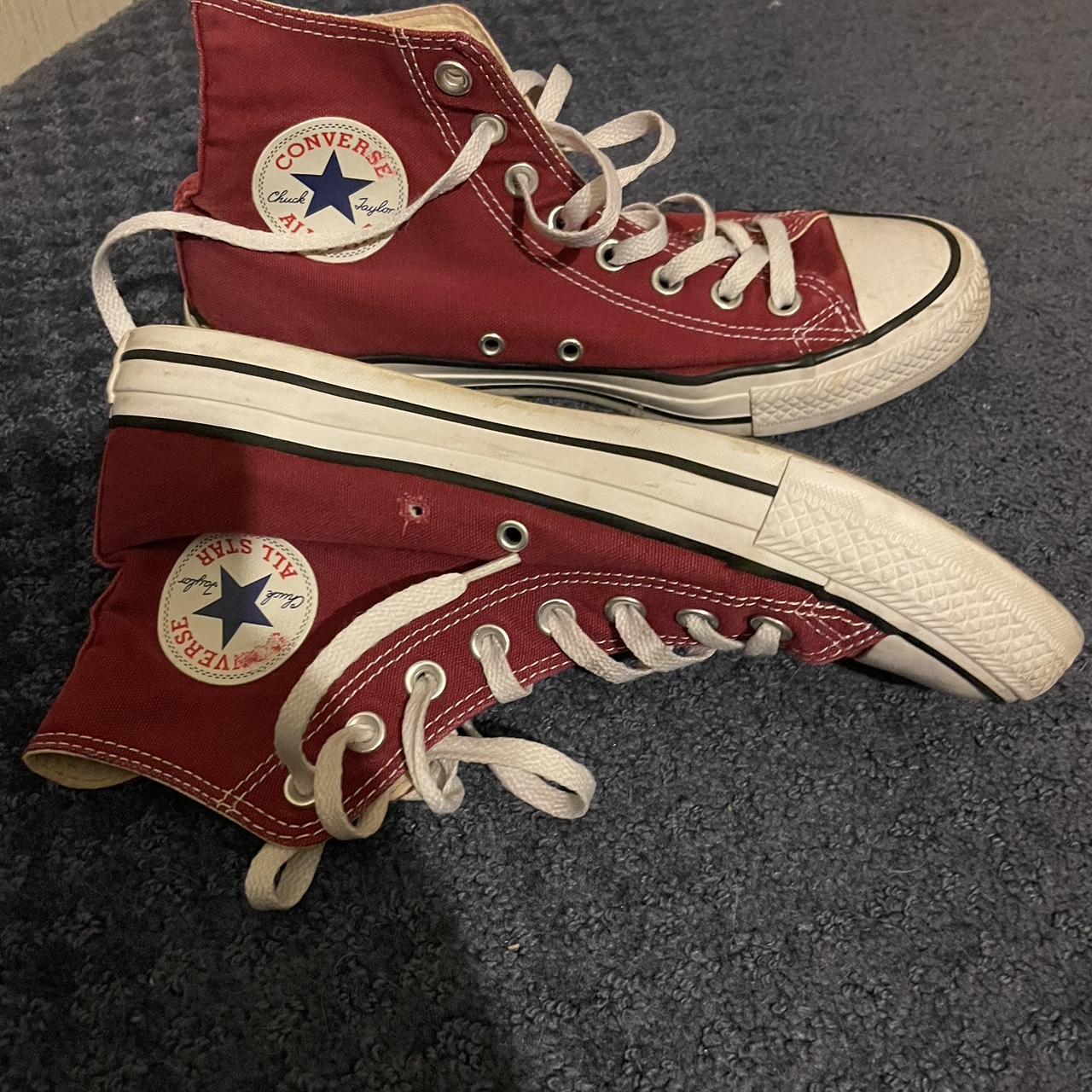 Converse all on sale star maroon