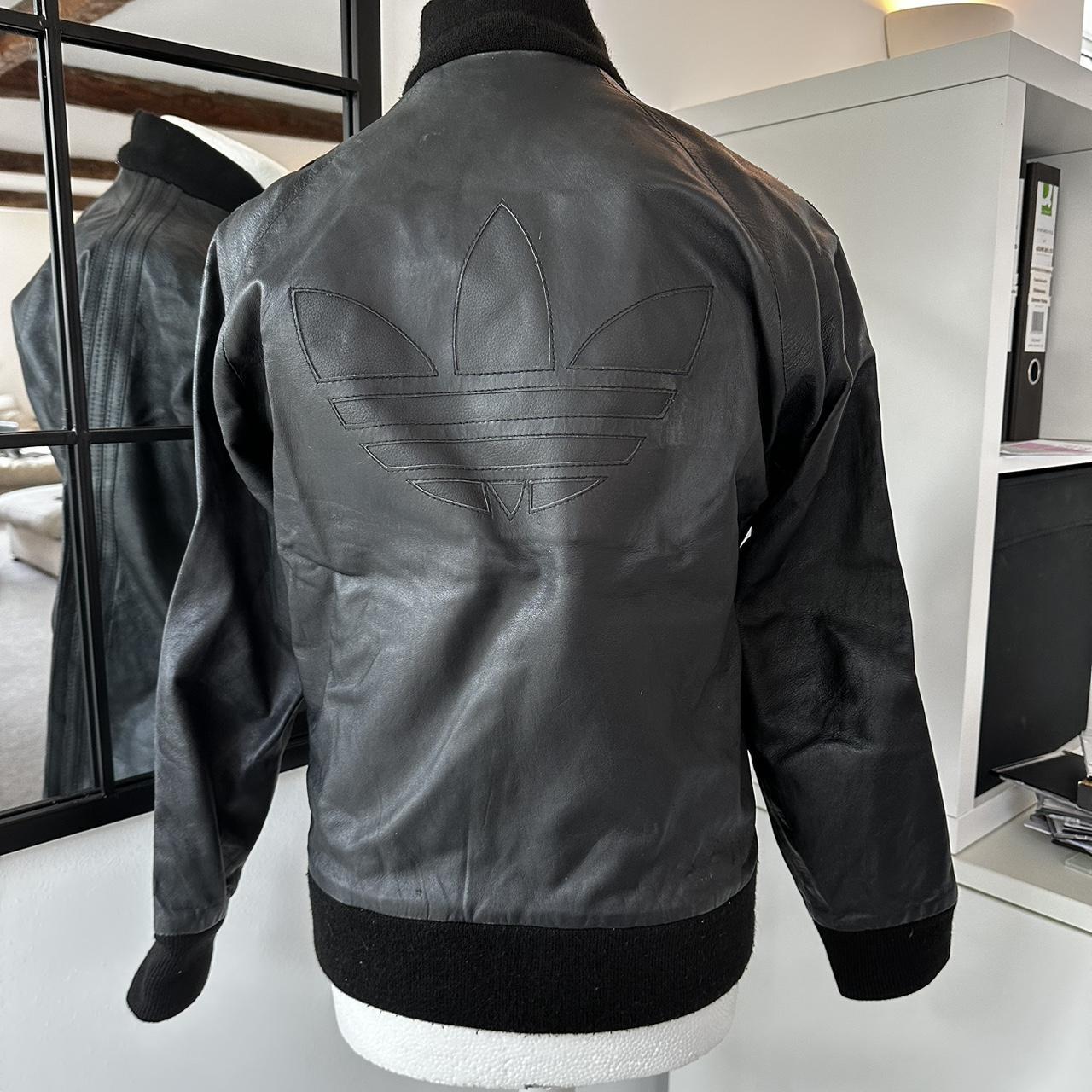 Adidas Originals vintage 1980s leather bomber | Depop