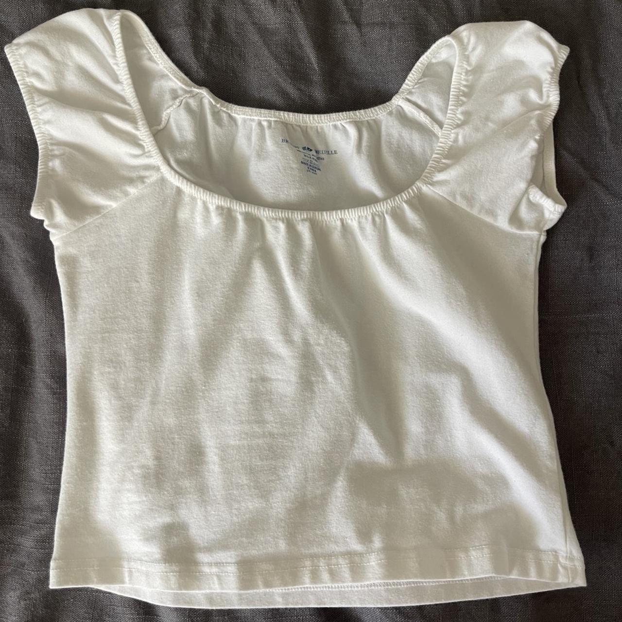 Brandy Melville cropped puff sleeve brandymelville... Depop