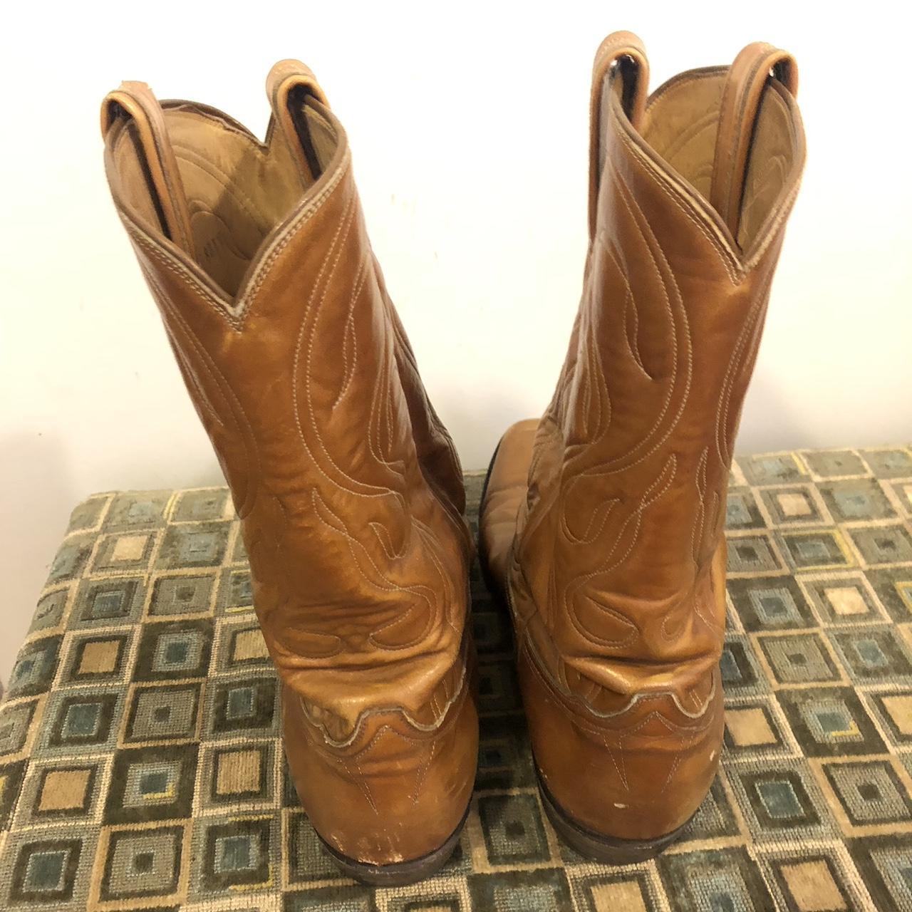 Wornin cowboy boots made in El Paso Depop