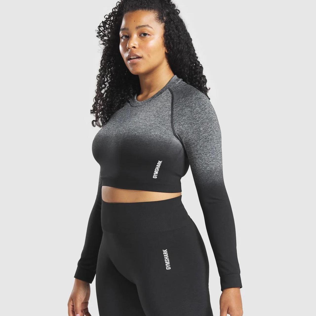 Gymshark Adapt Ombre Seamless Long Sleeve Crop Top - - Depop