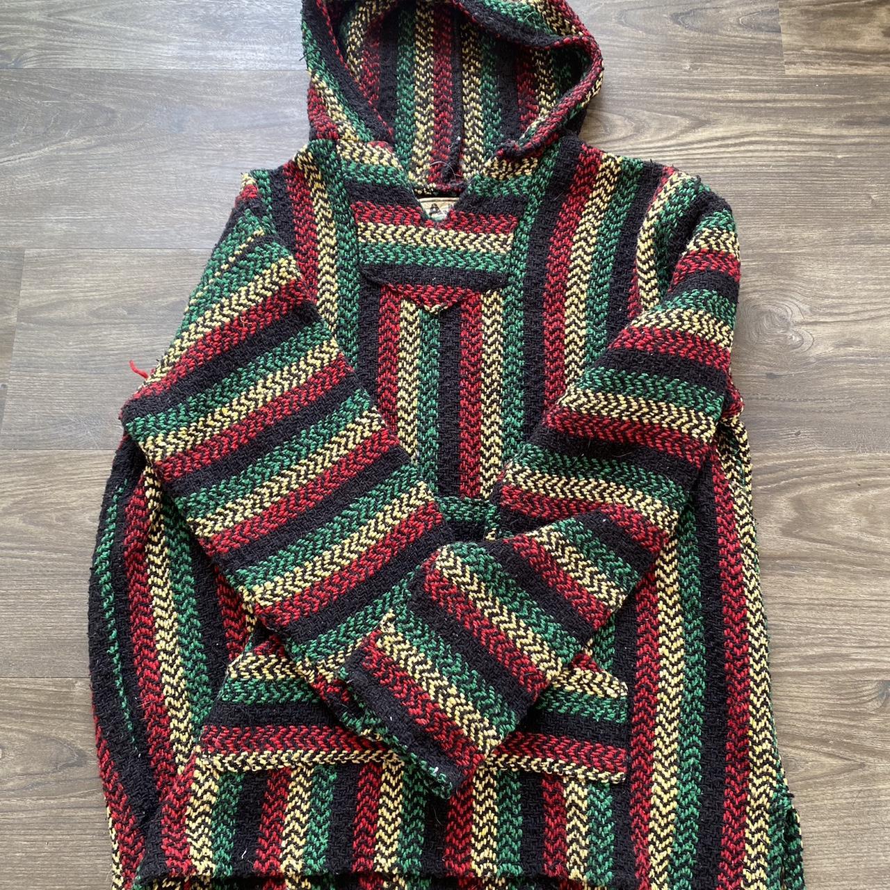 Rasta Baja Drug Rug Jacket- Woman’s size small, I... - Depop