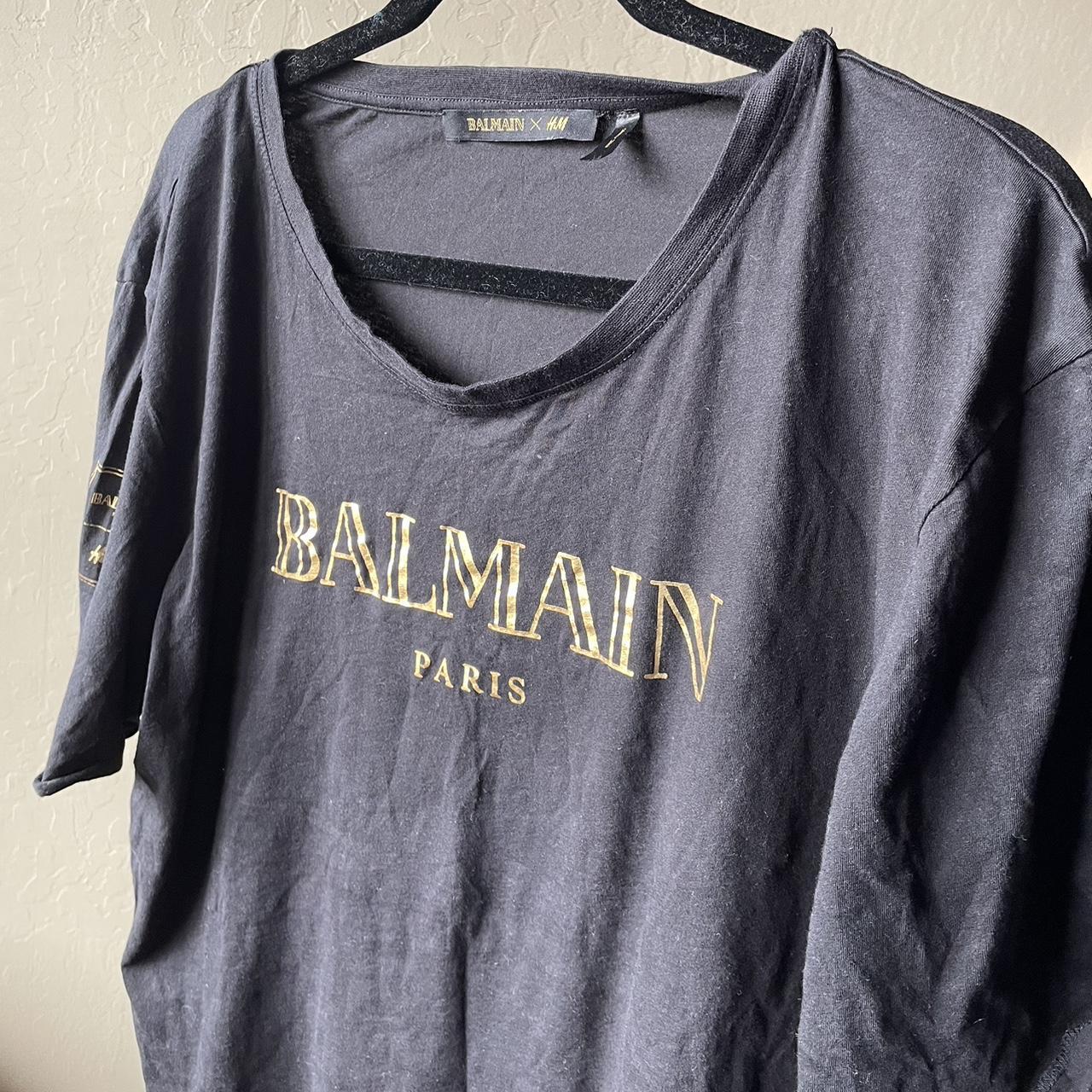 Balmain h&m shirt hotsell