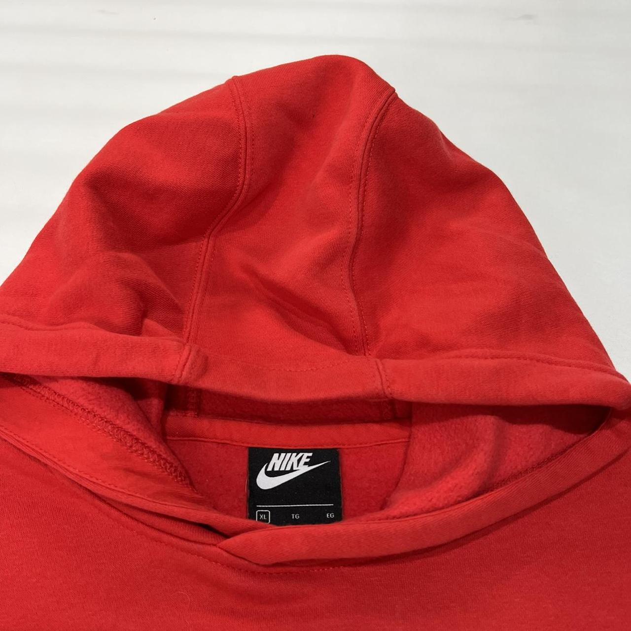 Nike Red and Black Hoodie | Depop