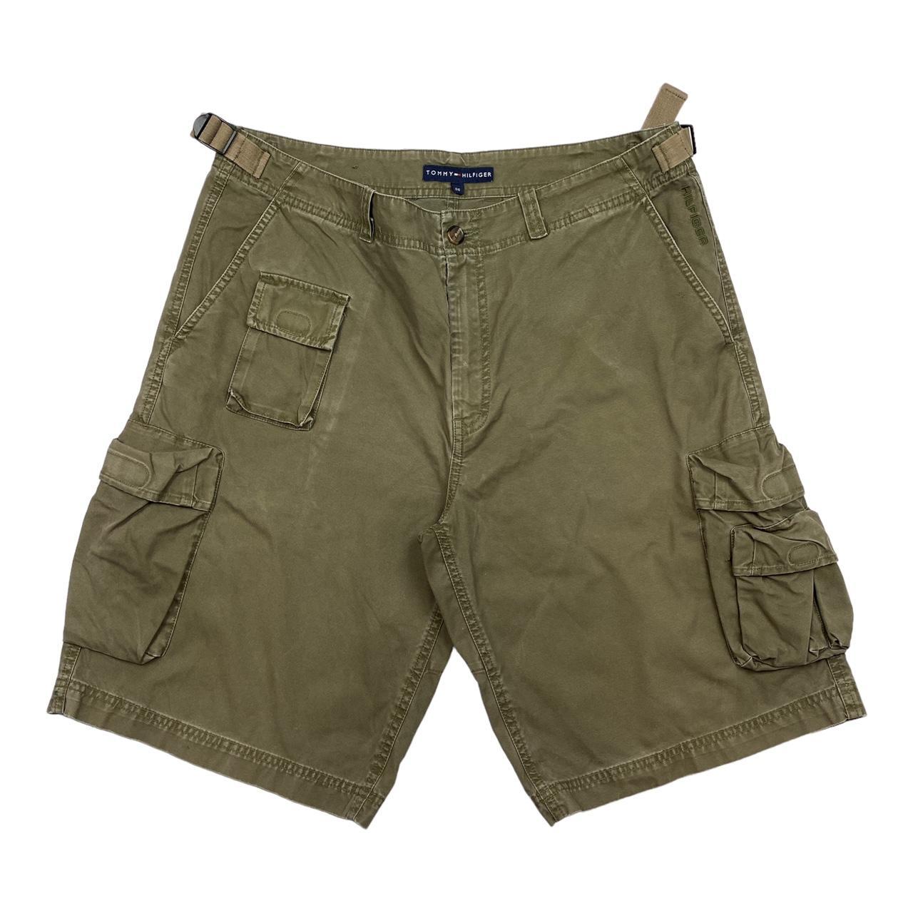 Tommy Hilfiger Vintage Khaki Cargo Shorts Men's... - Depop