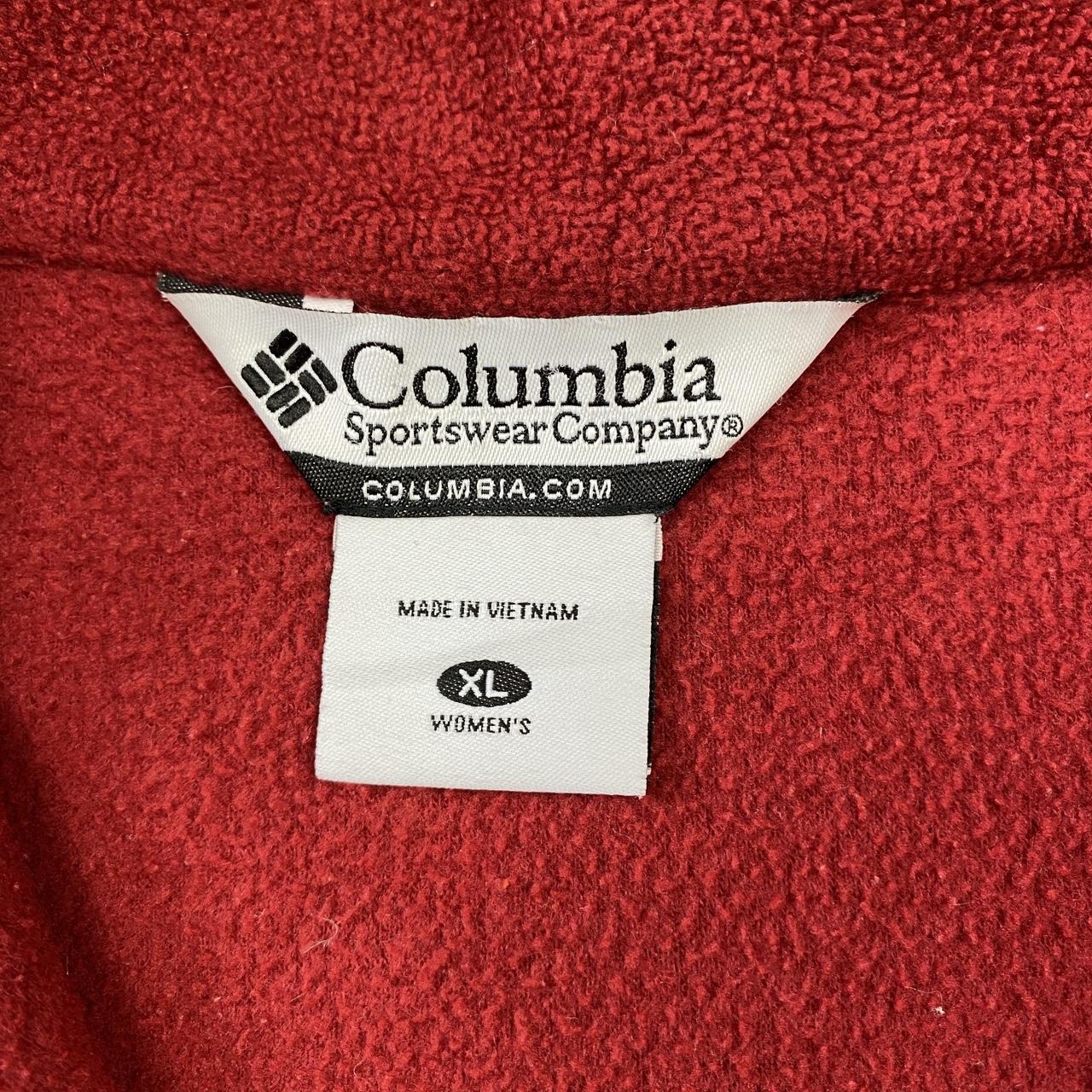 Columbia Sportswear Vintage Dark Red Ladies Zip Up... - Depop