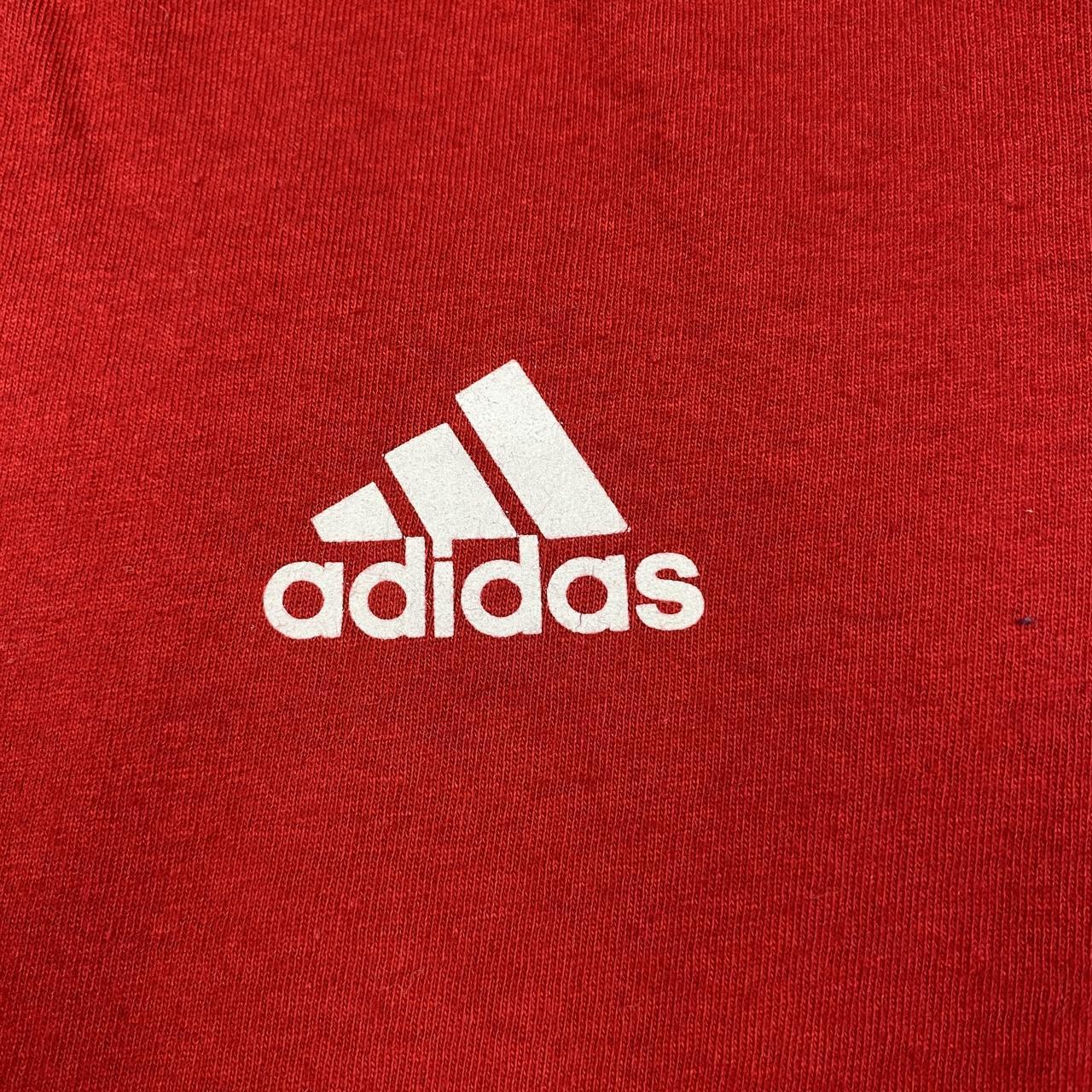 Adidas Vintage Red Classic Tee Men's Size... - Depop