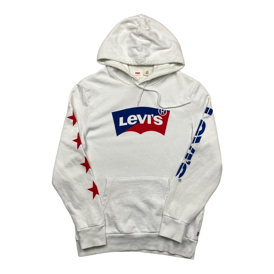 Mens white 2024 levi hoodie