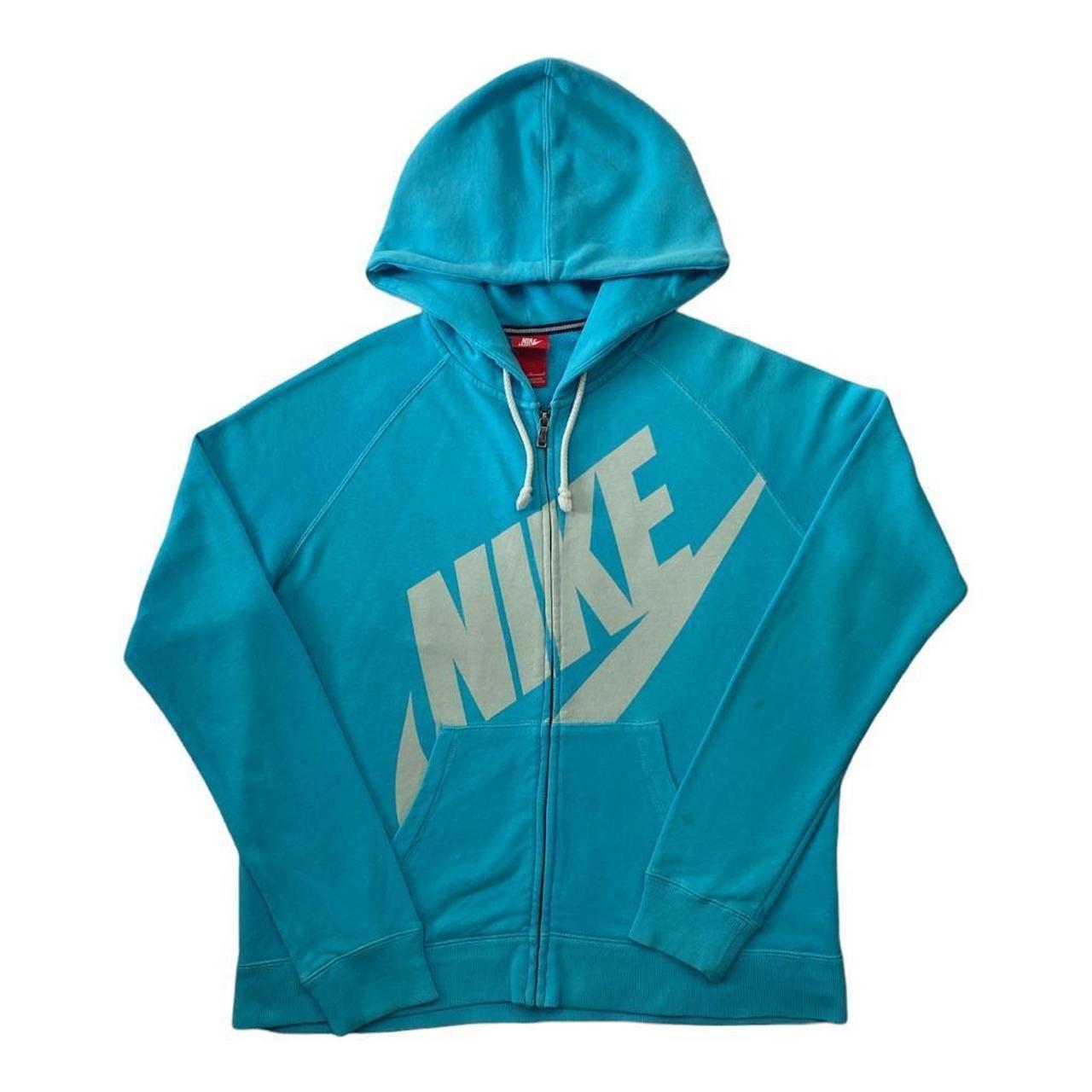 turquoise nike hoodie womens
